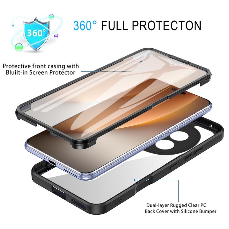 Fundas For Honor Magic 8 Pro 360 Full Body Screen Protector Transparent Case For Honor Magic8 Pro Silicone Slim Clear Cover Capa