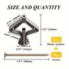 30/50 set of gypsum board expansion screws, expansion tubes, plastic plugs, butterfly type self-tapping screws