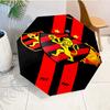 Sport Club Football Crest Printed Automatic Umbrella, 8-Frame for Travel, Camping, Casual Umbrella, Essential Gift for  for Family and Friends