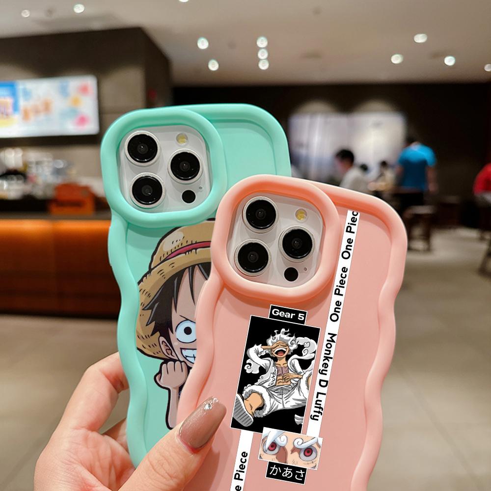 LZ28 One Piece Luffy Gear 5 Silicone Phone Cases for Samsung A15 A16 S23 FE S24 Ultra A34 A54 A14 A55 Motorola G32 E14 OnePlus Soft Cover