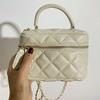 2026 New Fashion Texture Niche One Shoulder Crossbody Bag Mini Rhombus Chain Small Bag Women's Bag