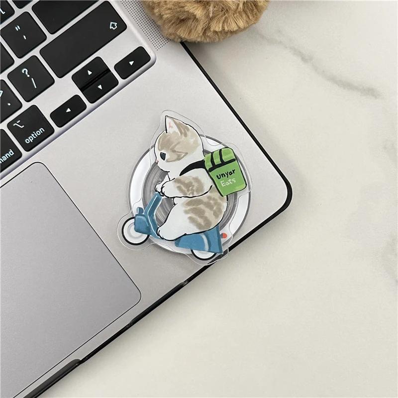 Korea Cartoon Cute Cat Kitten Holder for Magsafe Magnetic Phone Griptok Grip Tok Stand for IPhone 16 15 Foldable Bracket Stand Holder