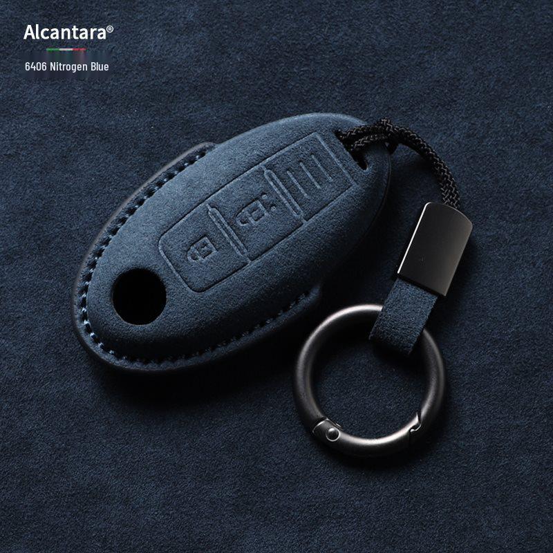 Nissan Key Cover: Full Wrap Suede Shell for Qashqai, Teana, X-Trail, Tiida, Loulan, Tuoda.