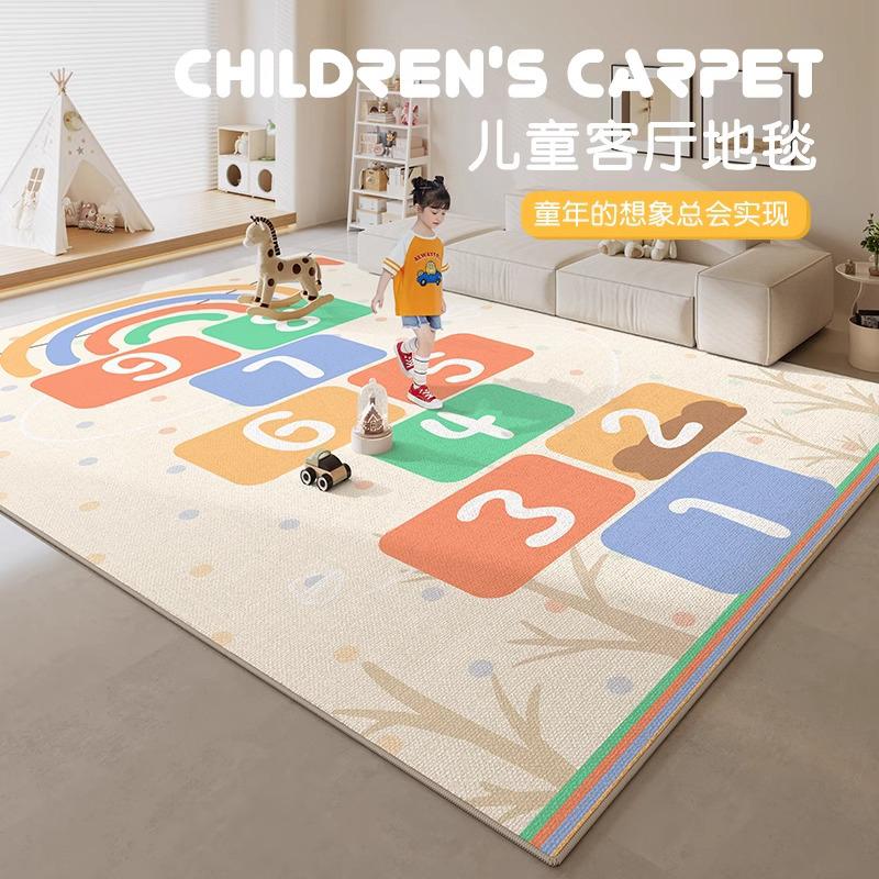 Cartoon Style Bedroom Decor Carpet Large Area Carpets for Living Room Thicken Plush Baby Crawling Mat Fluffy Soft Children's Rug