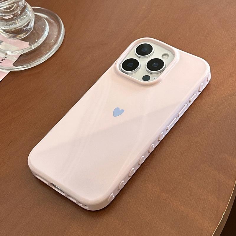 Jednoduchý červený milostný srdíčko měkký TPU kryt na telefon pro iPhone 17 Air 16 14 13 12 11 Pro Max 7 8 Plus Kryt pro iPhone 16E 15 Pro