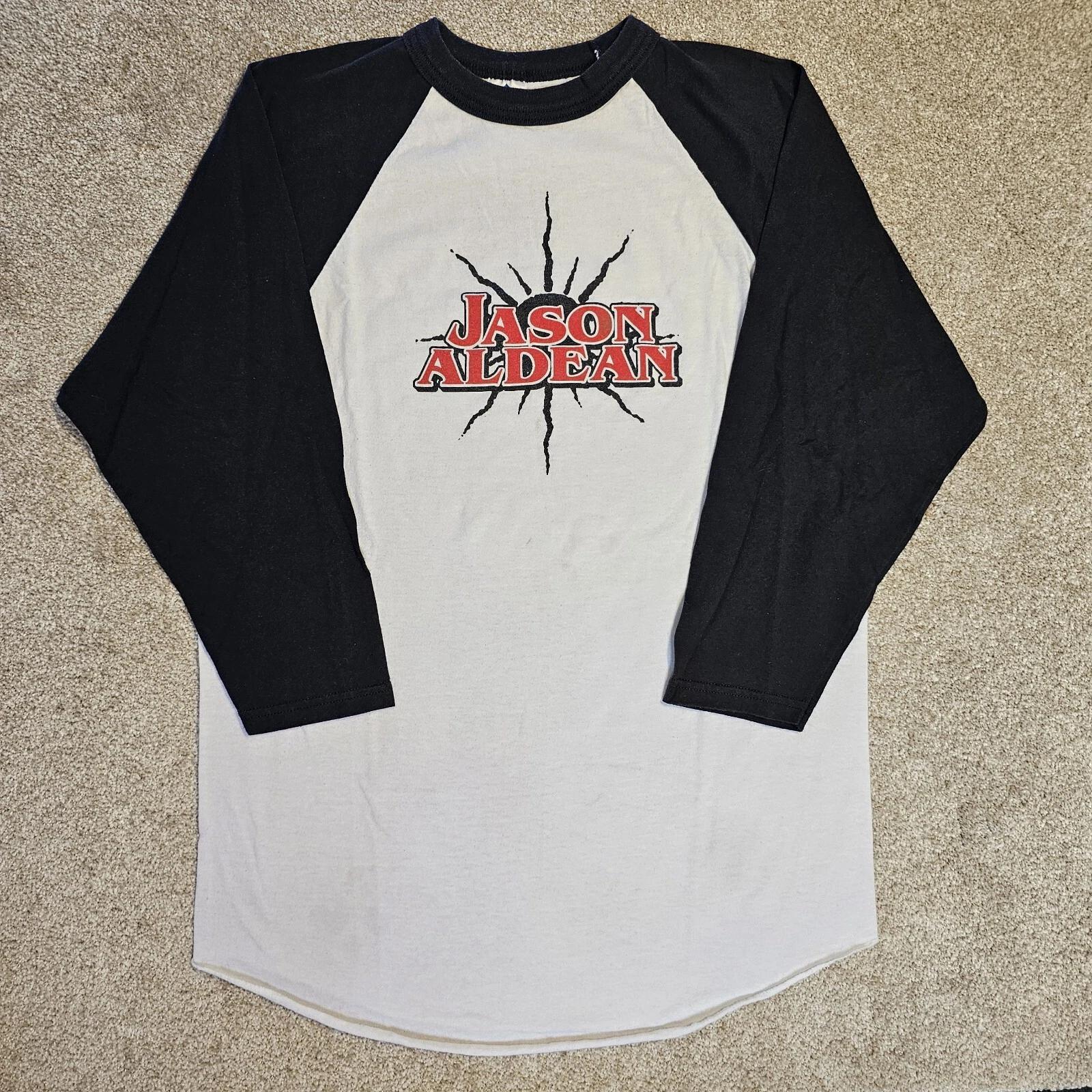 

Vintage 2007 Jason Aldean Tour Raglan T-shirt Mens M Country Midwest ¾ Sleeve 07 M