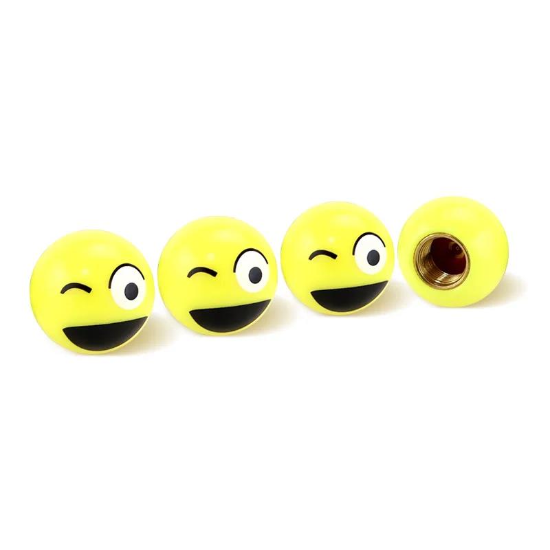 4Pcs Universal Wheel Valve Caps Dust Covers for Bicycle Motorcycle Car Spherical Stem Caps Modification Expression