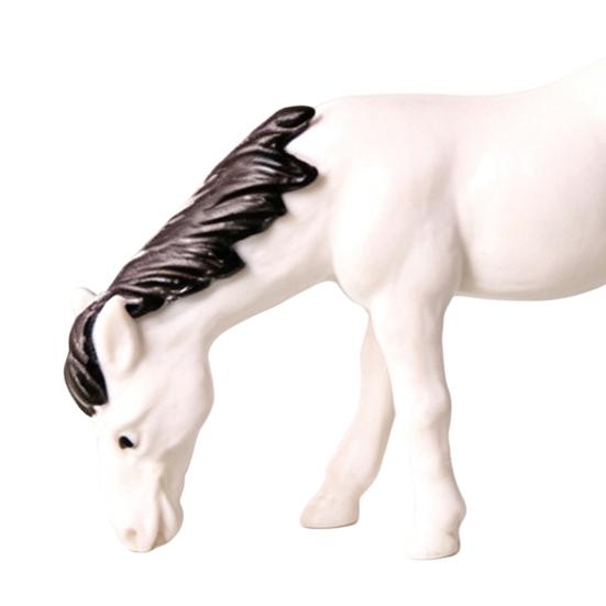 Micro Landscape Ornaments Realistic Horse Miniature Waterproof Small Horse Figurine for Moss Gardens Fish Tanks Desk Decor