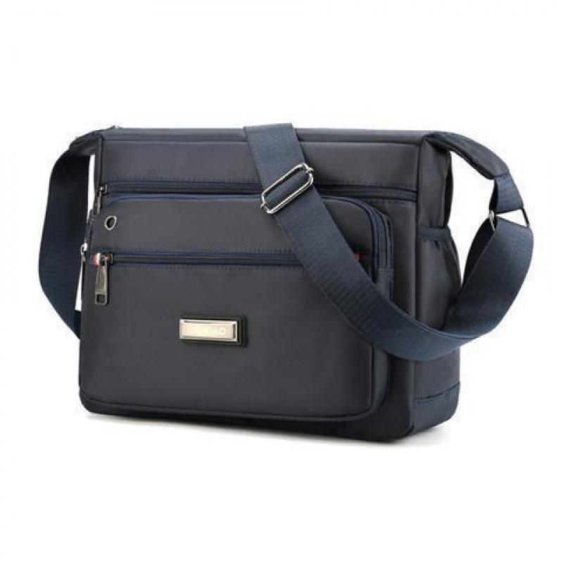 Herren Crossbody Umhängetasche mit großer Kapazität, wasserdicht, aus Oxford-Gewebe