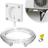 Kit de vidange magnétique pour climatiseur Ensemble déviateur d'eau de condensation AC Tuyau Système anti-fuite sans perçage Unités AC de fenêtre split