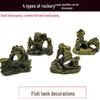 Retro Jiangnan Fish Tank Decoration: Yunhelou Cottage Rockery