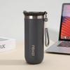 Stainless Steel Thermos  Coffee Cup with Rope Vacuum Insulation Cold Preservation Travel Water Cup Can Hold Coffee Tea Iced Water