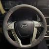 Ization Car Steering Wheel Cover Accessories Hand Sewing Suede Leather Non-Slip For BYD S6 2011 2012 2013 2014 2015