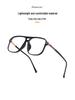 2025 TR90 Korean Style Large Frame Double Bridge Anti-Blue Light Eyeglasses with Plain Lenses - Model OZ 260.