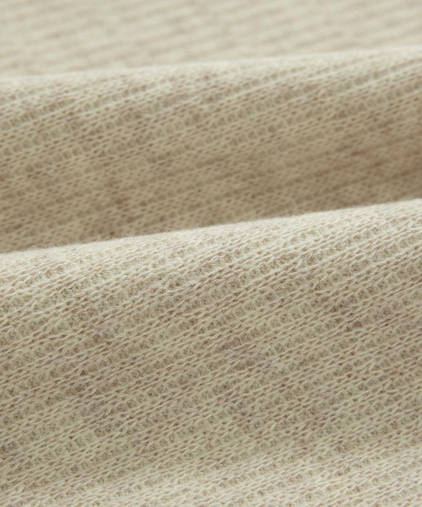 COVERNAT WOMAN Henley Neck Sweatshirt Oatmeal