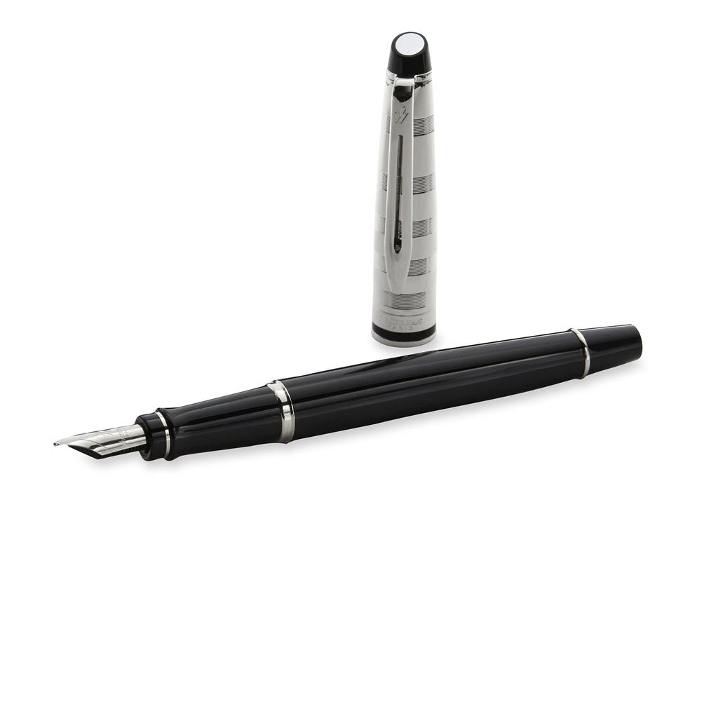Waterman Fountain Pen F Fine Nib Expert Deluxe Black CT S2243172 Officially Imported
