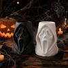 Creative Pen Holder Halloween Ghost Face Candy Bucket, 3D Printed Trick or Treat Snack Holder, Three Dimensional Sculpture Spooky Screaming