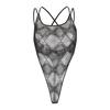 Diesel Womens/Ladies Brita All Over Logo Sheer Bodysuit