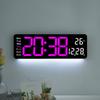 New Creative Wall Clock, Simple Large Screen Display, Living Room Clock, Characteristic Atmosphere Light, Multi-functional Clock