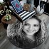 Shakira pattern round rug,Carpet Rug for Living Room Bedroom Playroom ,Non-slip Floor Mat,Holiday Gifts and Birthday Gifts.