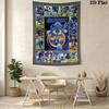 Sonic Collage Photo Wall Tapestry Multi Scene Character Grid Print Inspirational Quote Hanging Cloth Game Room Wall Decor
