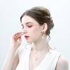 Drip Oil Conch Earrings Clear Color Geometric Drop Earrings Creative Pearl Conch Earrings  Women