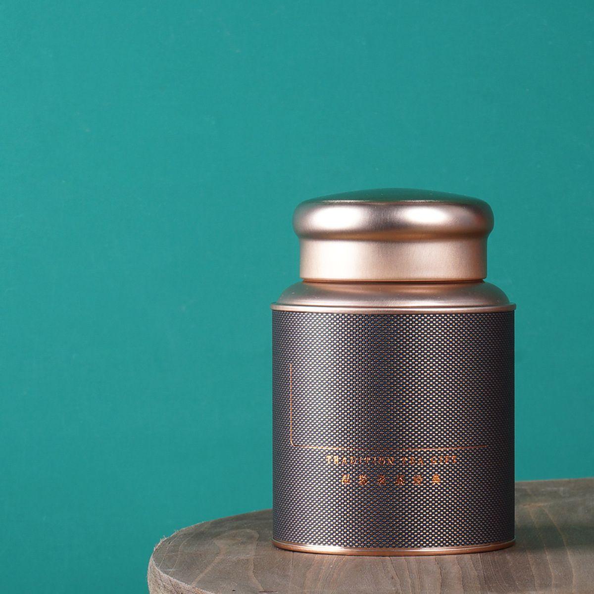 Tinplate Round Kitchen Gadget Candy Organizer Cans Tea Coffee Storage Jars Tea Can Gift Box Tea Box Small