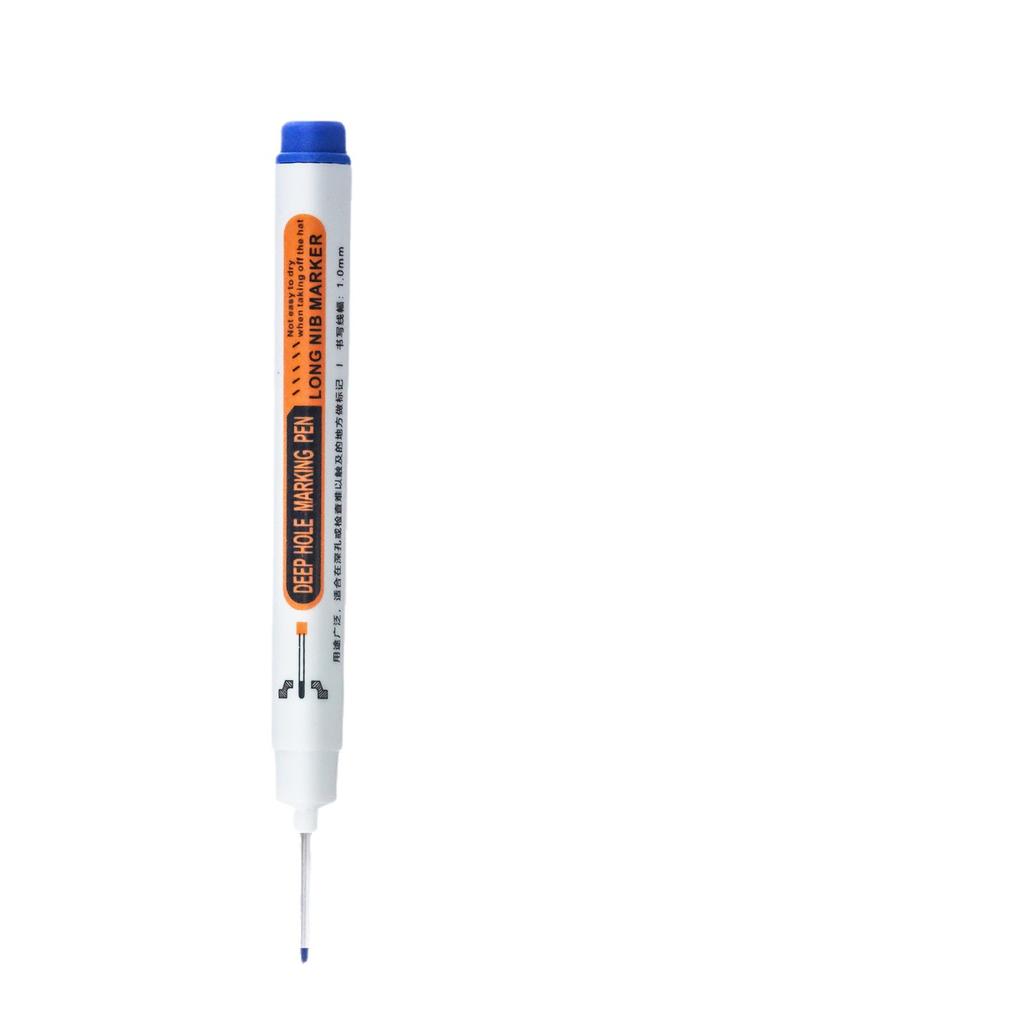 Deep-hole long-nose marker pen, building oil-based pen, carpentry marking pen, tile long-nose quick-drying marker pen
