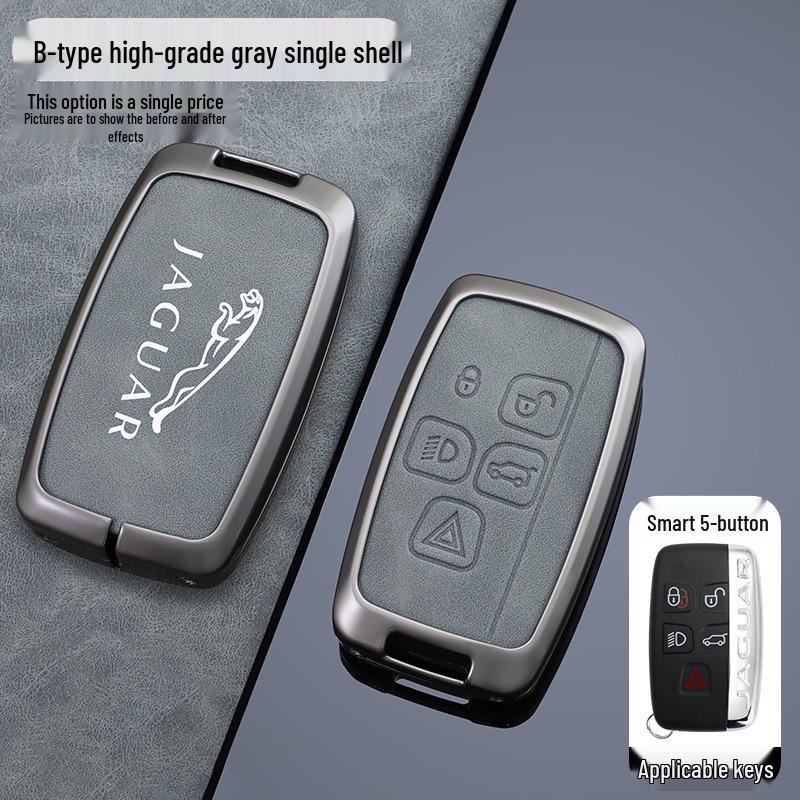 Jaguar Key Case Set for XFL, XEL, E-Pace, F-Pace, F-Type, I-Pace - Protective Shell & Buckle