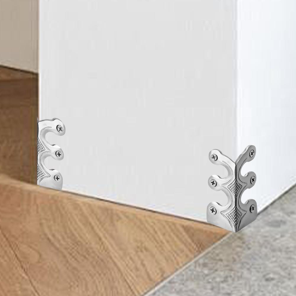 6/12PCS Vintage Metal Corner Protector Iron Skirting Board Corner Protector Decorative Corner Guard Board for Living Room Office