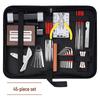 Guitar Repair Toolkit: 45-Piece Set for Neck Adjustment, Nut Sanding, and String Spacing Measurement.