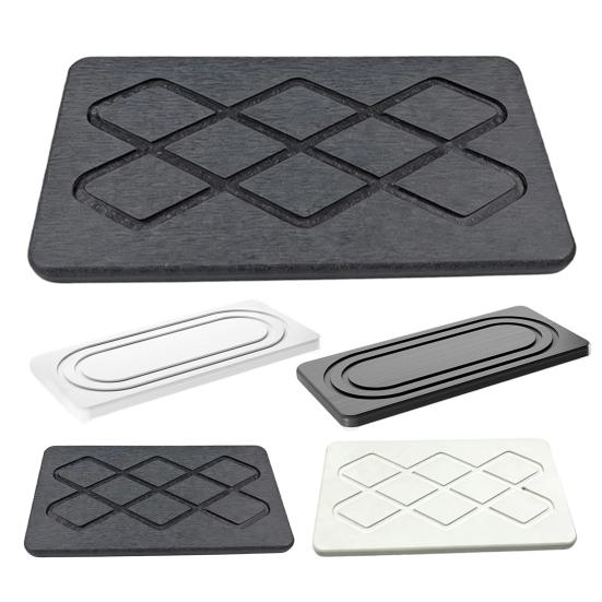 2Pcs Diatomite Absorbent Tray for Kitchen Soap Dish Plant Pot Mat