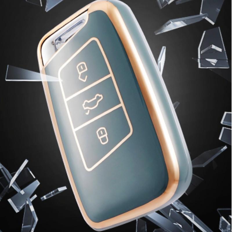 TPU Car Remote Key Case Cover Shell for Volkswagen VW Magotan Passat B8 Golf for Skoda Superb A7 Kodiaq Protector Accessories