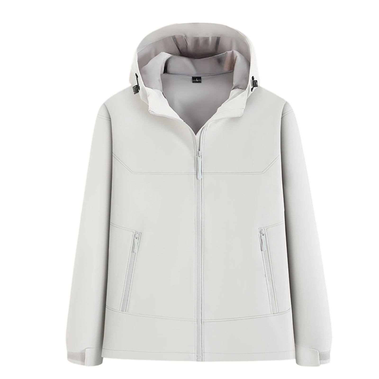 

Женские модные и удобные уличные ветрозащитные куртки XL белый