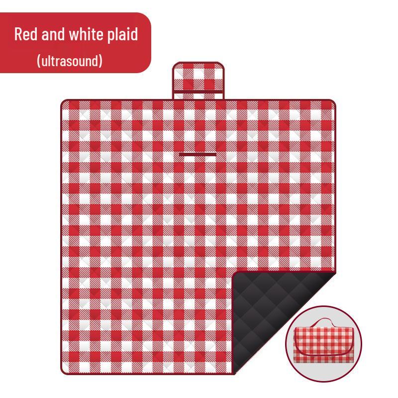 Portable Waterproof Picnic Mat - 600D Oxford Cloth, Thickened, Moisture-Proof, Foldable, Hand-Held
