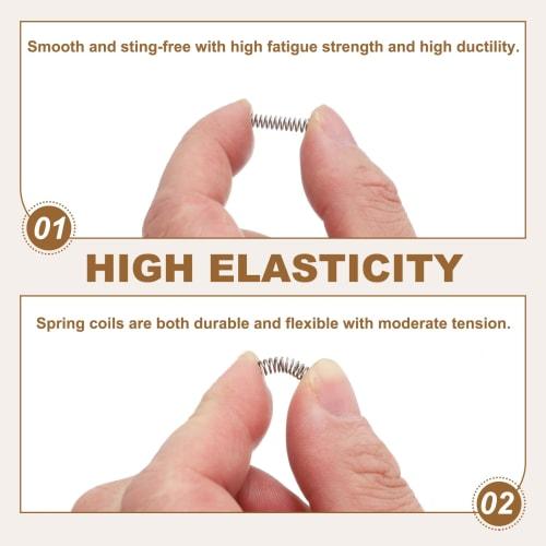 uxcell 10-Piece Compression Springs, 0.5 x 3.5 x 15mm, 304 Stainless Steel, for Construction, Plastic Models, Toys, and Repairs, Silver