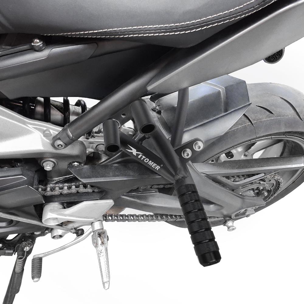 For YAMAHA FZ-09 2014-2017 MT-09 XSR900 Motorcycle Rear Footrests Subcage Passenger Peg Guard Peg Support Stunt Protection