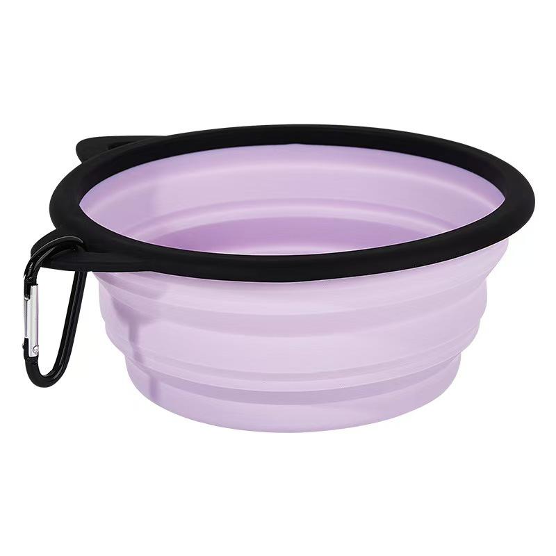 

Collapsible Silicone Pet Bowl - Portable Slow Feeder for Dogs & Cats, Ideal for Outdoor Use