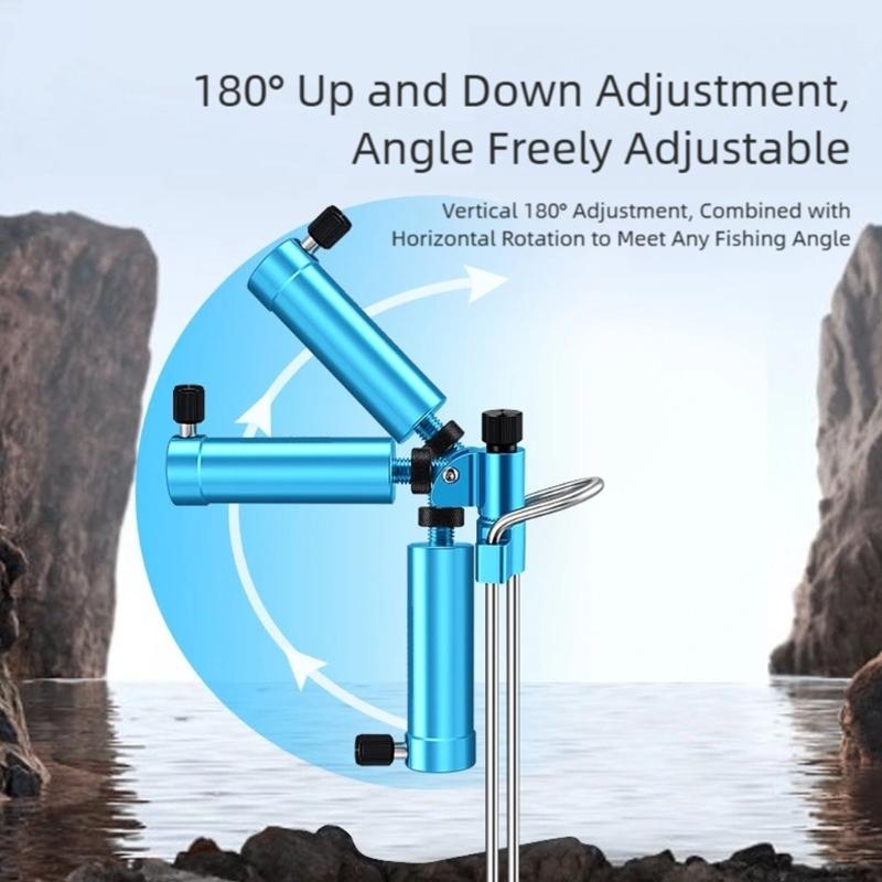 Fishing Rod Support Holder Stake for Anglers Feature Lightweight Design and Easy Assembly for Portable Use in Fishing