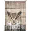 Antique Wood Owl Forest Curtain For Living Room Transparent Tulle Curtains Window Sheer For The Bedroom Accessories Decor