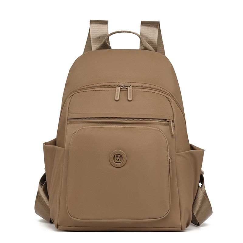 Schoolbag1011 New Women's Backpack, Nylon Cloth, Korean Style, Fashionable, Minimalist, Large Capacity, Multifunctional Casual Travel Backpack