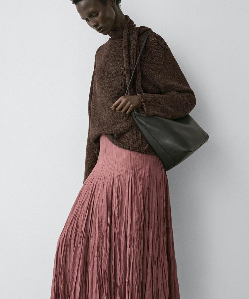 Masimodutti Fluid Gode Midi Skirt