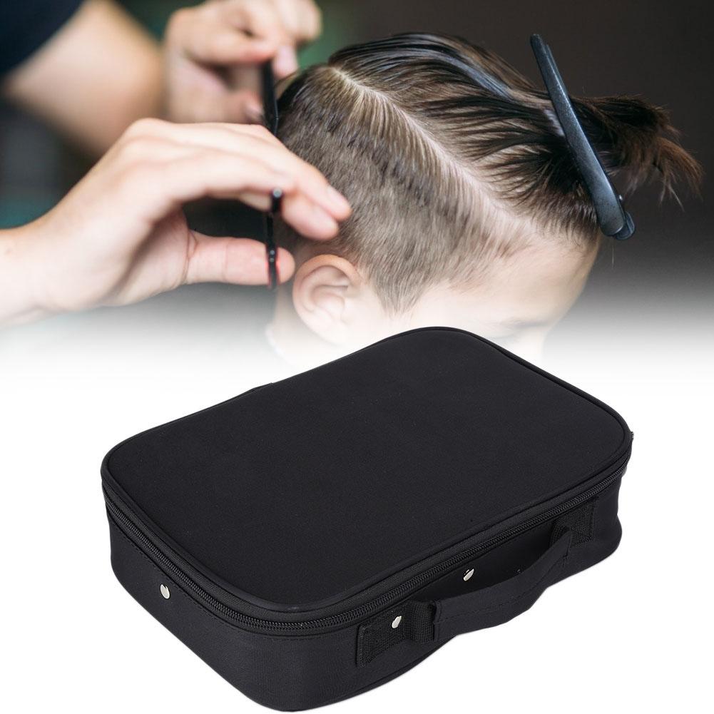 Portable Multi Functional Barber Hairdressing Scissors Bag Hair Styling Tool Case(Black )