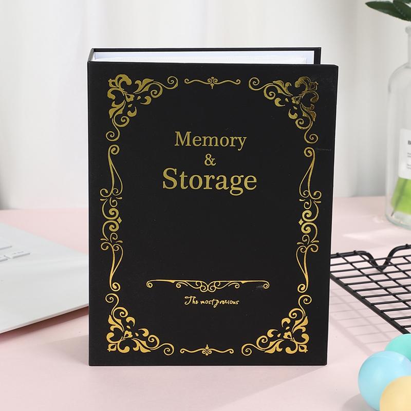 

1 шт. Твердый альбом Po с тиснением букв, винтажный чехол для карт Po большой емкости для Po, хранение карт