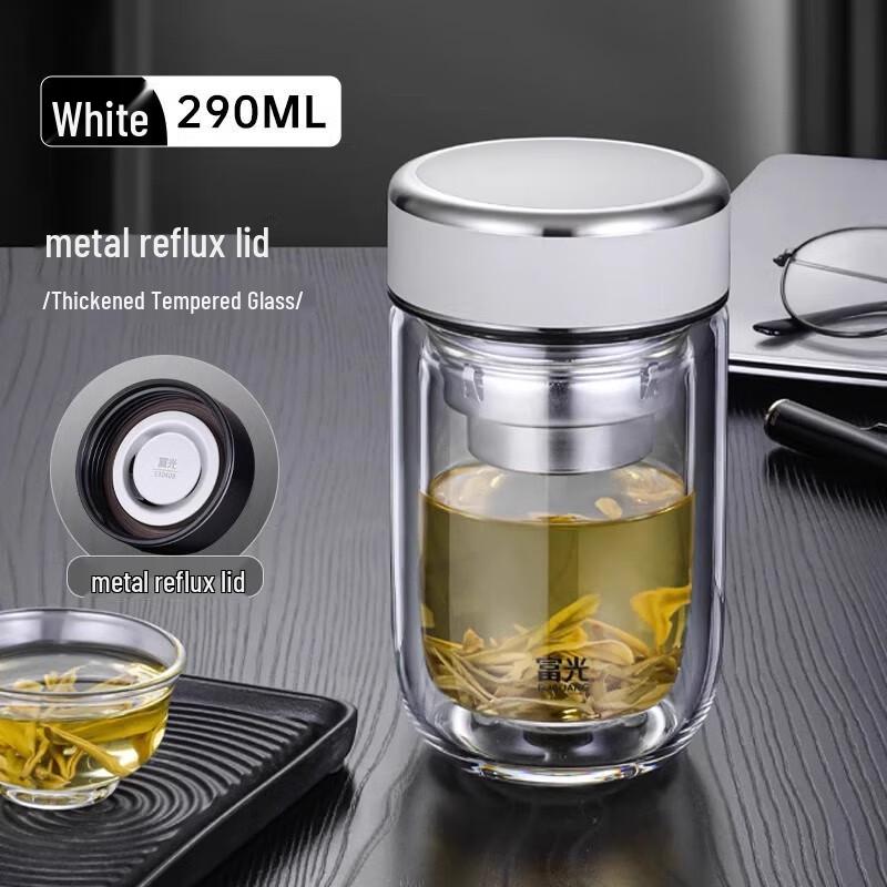 FUGUANG Double-Walled Glass Mug