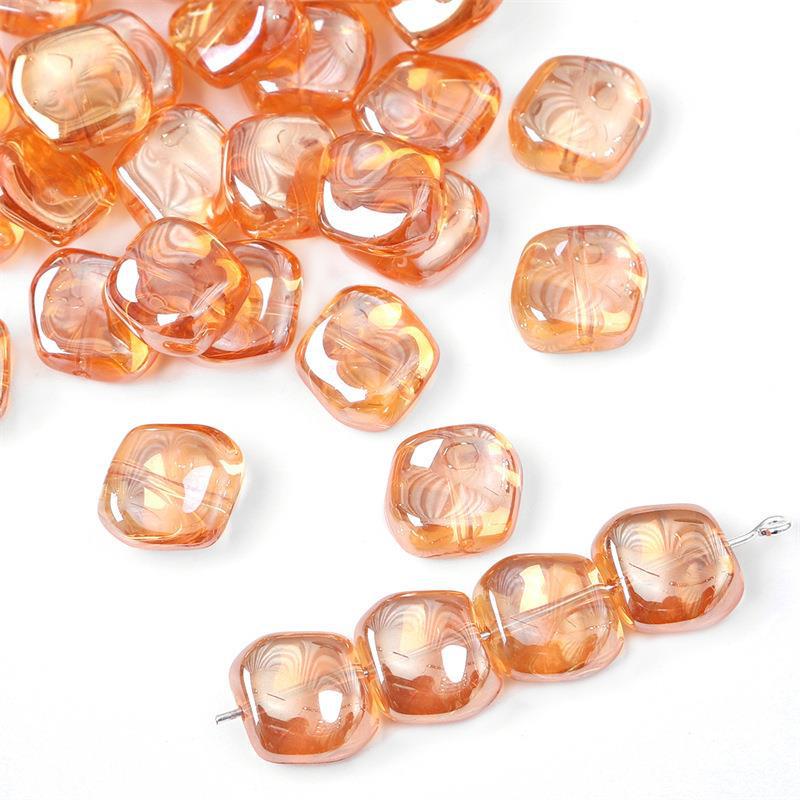 Iridescent Glass Crystal Beads for DIY Hairpin & Necklace Crafting