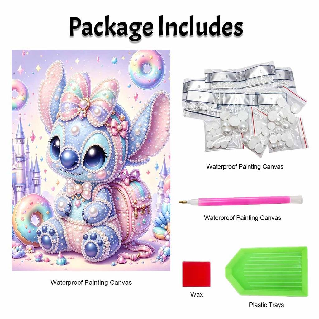 Disney Stitch Pearl Painting Handmade Pearl Kit Home Decoration Painting