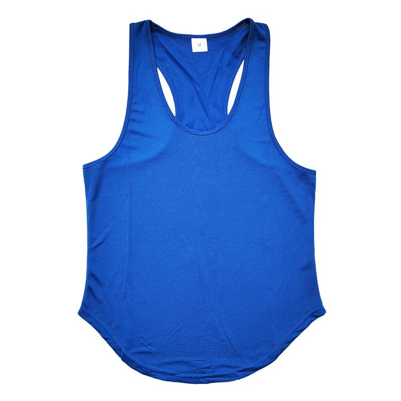 Men'S Summer New Style Men'S Thin Breathable Sports Fitness Sleeveless Knitted Shirt Casual Loose Knitted Tank Top