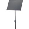 Alloy Music Stand with Adjustable Height, Portable Folding Design, and Sheet Music Holder for Musicians and Performers - Black