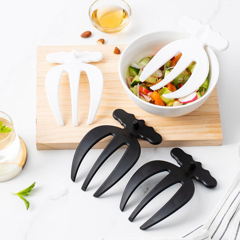 2pcs Vegetable Fruit Salad Claw Three Finger Agitator Kitchen Auxiliary Tool